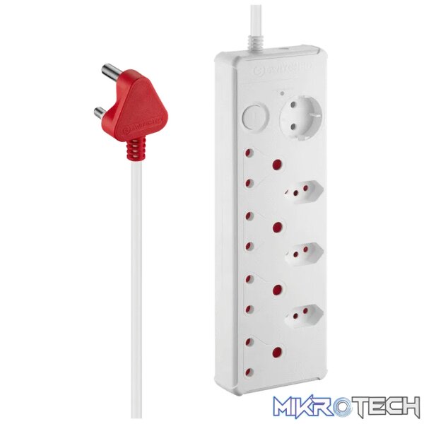Switched Medium Surge 8-Way Multiplug 0.5m - Image 3