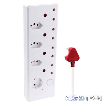 Switched Medium Surge 8-Way Multiplug 0.5m