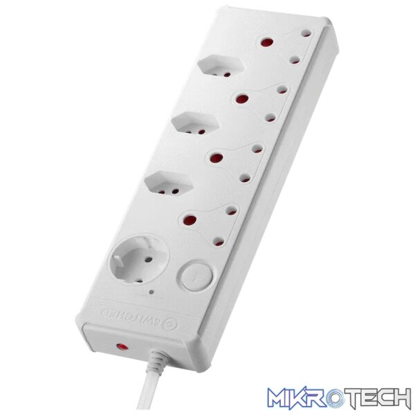Switched Medium Surge 8-Way Multiplug 0.5m - Image 5