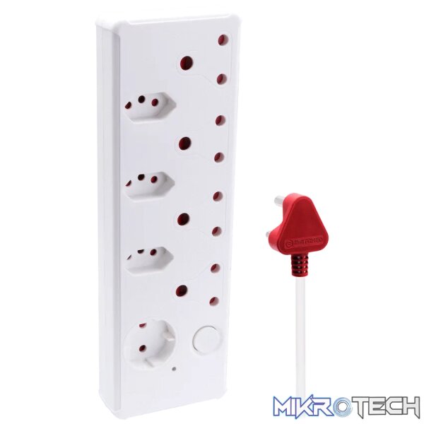 Switched Medium Surge 8-Way Multiplug 0.5m Switched Medium Surge 8-Way Multiplug 0.5m