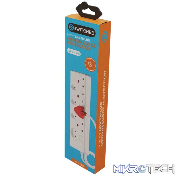 Switched Medium Surge 8-Way Multiplug 0.5m - Image 8
