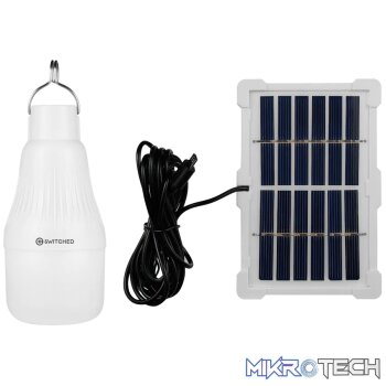 Switched Solar-Powered LED Light Bulb
