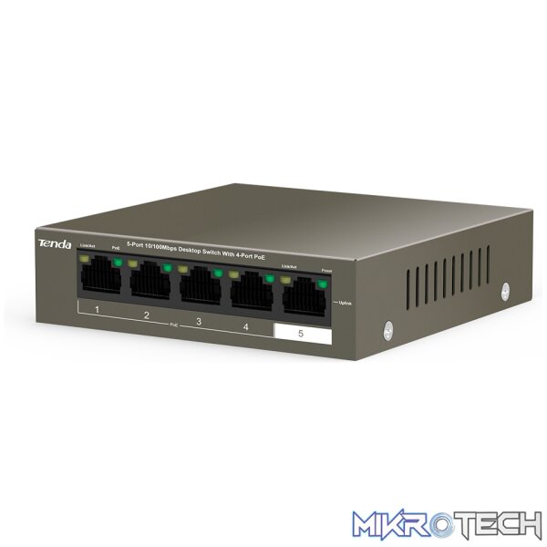 TEF1105P-4-63W    5-Port 10/100Mbps Desktop Switch with 4-Port PoE - Image 5