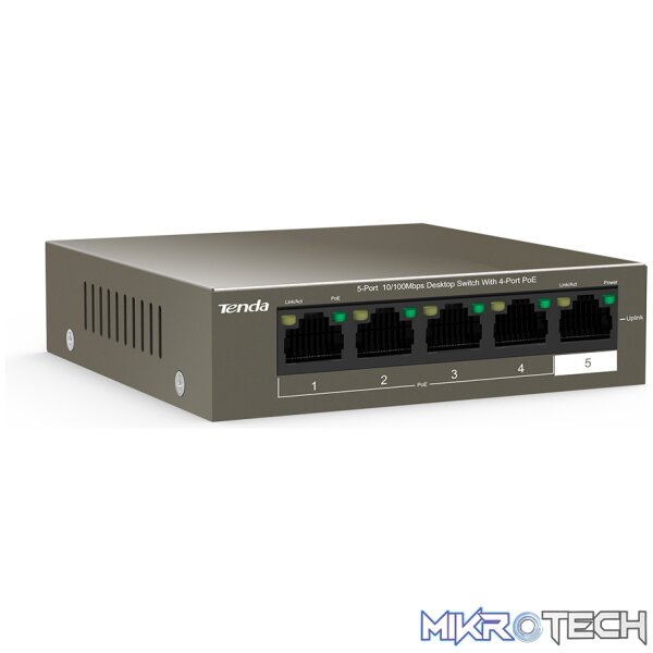 TEF1105P-4-63W    5-Port 10/100Mbps Desktop Switch with 4-Port PoE - Image 7