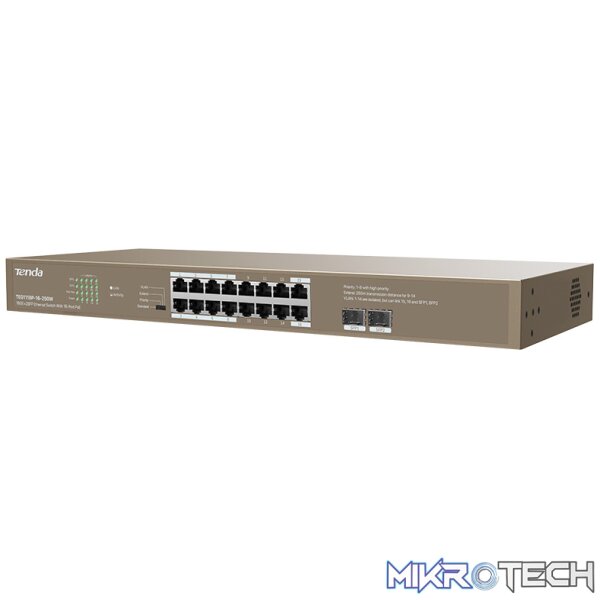 TEG1118P-16-250W   16GE+2SFP Ethernet Switch With 16-Port PoE - Image 5