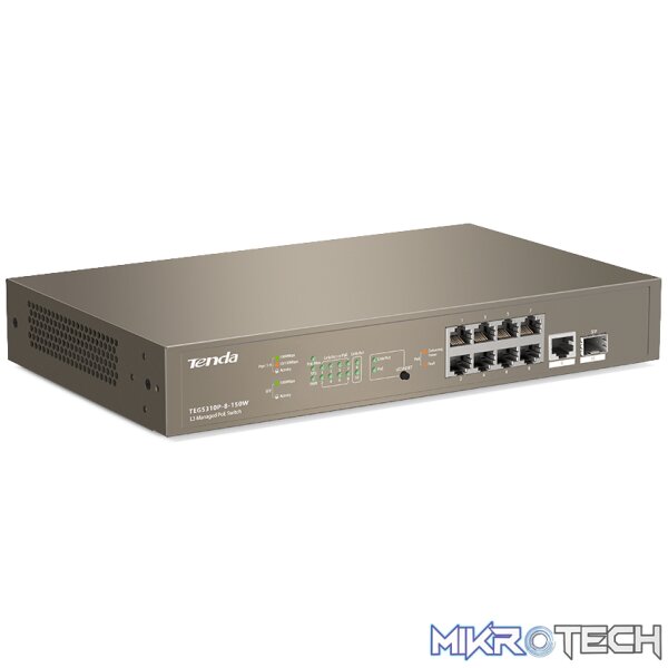 TEG5310P-8-150W L3 Managed PoE Switch TEG5310P-8-150W L3 Managed PoE Switch