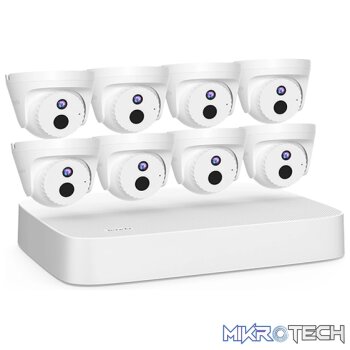 TENDA NVR KIT DOME 8 CHANNEL POE