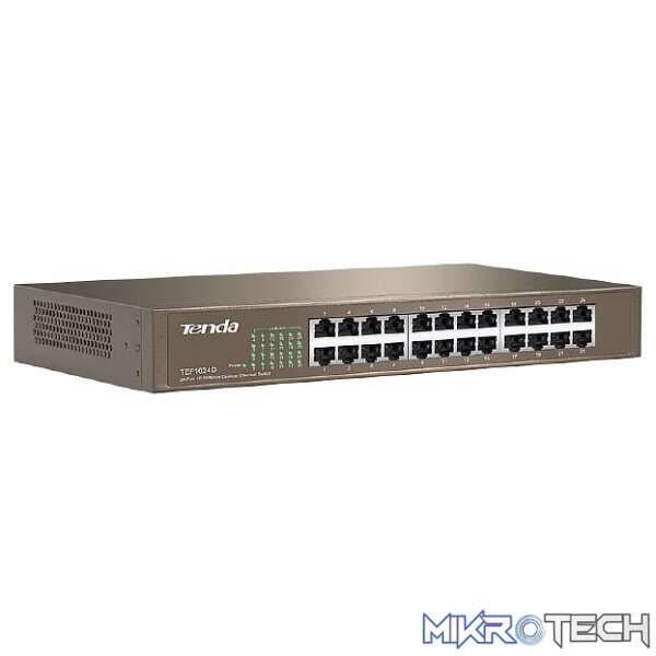 TENDA SWITCH 24 PORT 10/100 RACK METAL* TENDA SWITCH 24 PORT 10/100 RACK METAL*