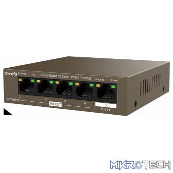 TENDA SWITCH 5 PORT GIGABIT 4XPOE 1XPOE