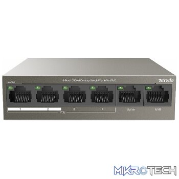 TENDA SWITCH 6 PORT 10/100 4XPOE 63W