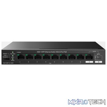 TENDA SWITCH 9GE+1SFP 8PORT POE