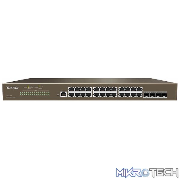 TENDA SWITCH L3 24 PORT GIGABIT 4XSFP TENDA SWITCH L3 24 PORT GIGABIT 4XSFP