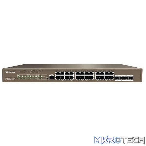 TENDA SWITCH L3 24 PRT GB 4SFP 410W POE TENDA SWITCH L3 24 PRT GB 4SFP 410W POE
