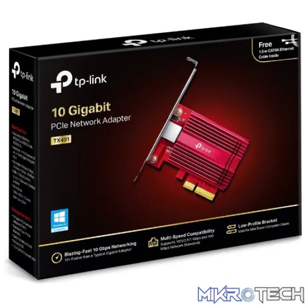 TP-Link 10 Gigabit PCI Express Network Adapter | TX401 - Image 4