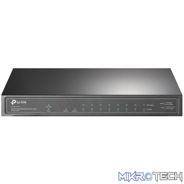 TP-Link 10-Port Gigabit PoE+ Smart Switch | TP-SG1210P - Image 2