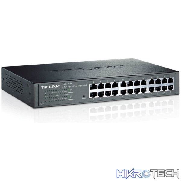 24 10/100/1000Mbps RJ45 ports