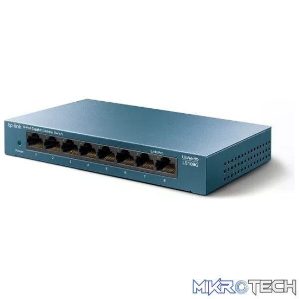 TP-Link 8-Port 10/100/1000Mbps Desktop Network Switch | TL-SG108 - Image 2