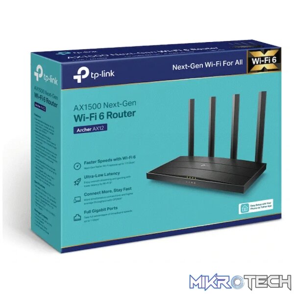 TP-Link Archer AX12 AX1500 Wi-Fi 6 Router - Image 4