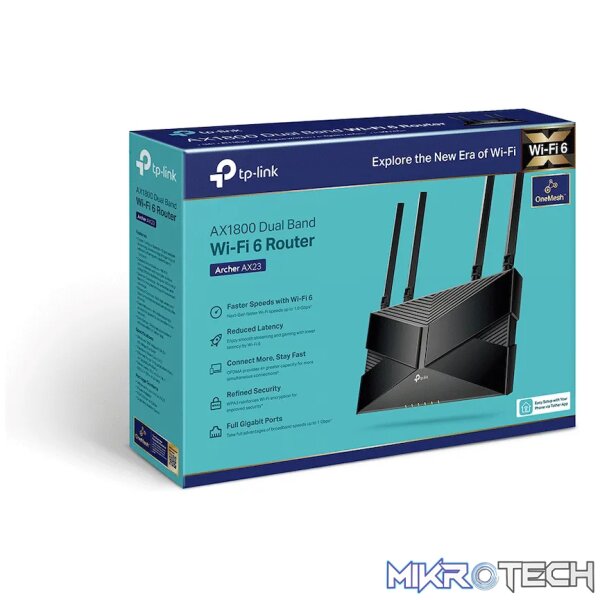 TP-Link Archer AX23 AX1800 Dual-Band Wi-Fi 6 Router - Image 4
