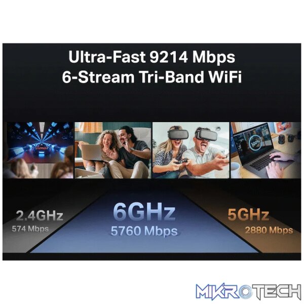TP-Link Archer BE550 BE9300 Tri-Band Wi-Fi 7 Router - Image 6