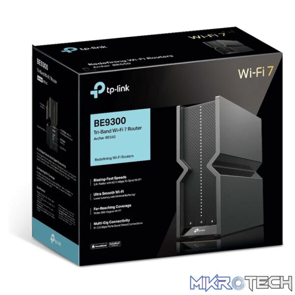 TP-Link Archer BE550 BE9300 Tri-Band Wi-Fi 7 Router - Image 9
