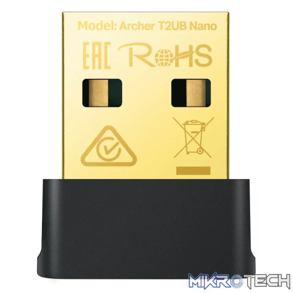 TP-Link Archer T2UB Nano AC600 Nano Bluetooth Wireless USB Adapter TP-Link Archer T2UB Nano AC600 Nano Bluetooth Wireless USB Adapter