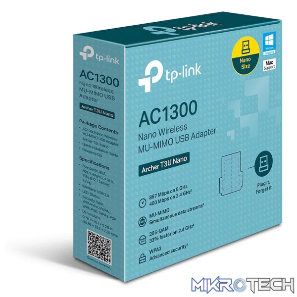 TP-Link Archer T3U Nano AC1300 Wireless MU-MIMO USB Adapter - Image 4