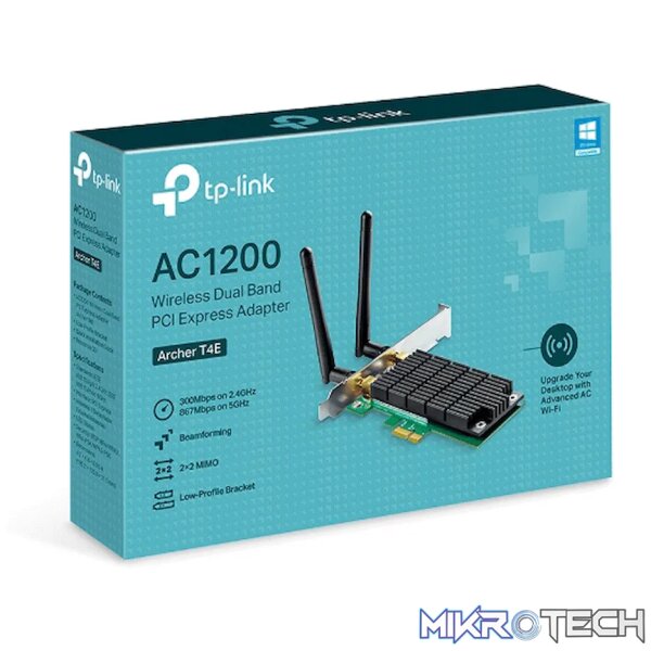 TP-Link Archer T4E AC1200 Wireless Dual-Band PCI Express Adapter - Image 2