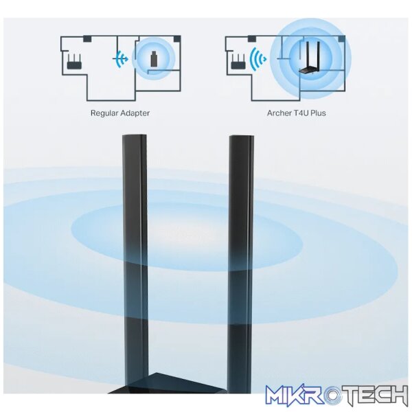TP-Link Archer T4U Plus AC1300 Dual Antennas High-Gain Wireless USB Adapter - Image 6