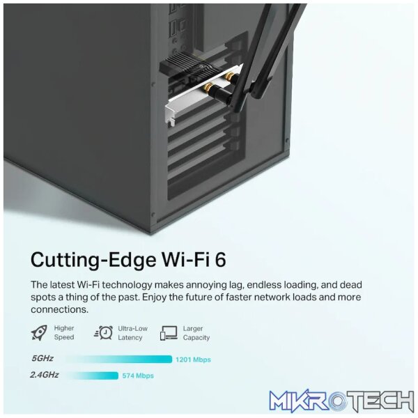 TP-Link Archer TX20E AX1800 Wi-Fi 6 Bluetooth 5.2 PCIe Adapter - Image 3