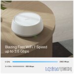 TP-Link Deco BE25 (1-Pack) BE3600 Whole Home Mesh Wi-Fi 7 System - Image 3