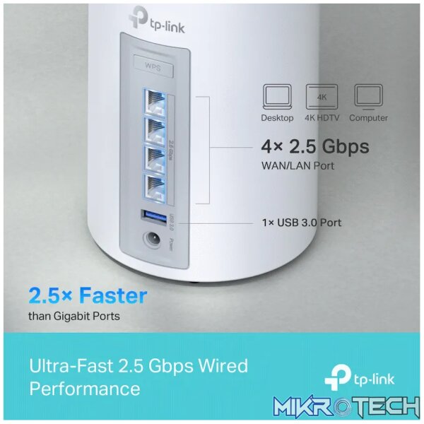 TP-Link Deco BE85 (1-Pack) BE19000 Tri-Band Whole Home Mesh Wi-Fi 7 System - Image 10