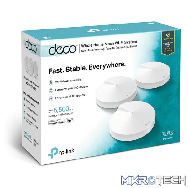 TP-Link Deco M5 (1-Pack) AC1300 Whole Home Mesh Wi-Fi System - Image 6