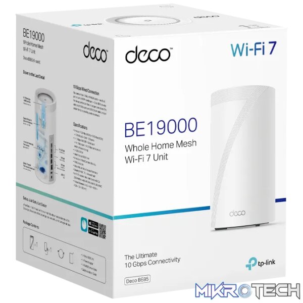 TP-Link Deco Wi-Fi 7 Mesh System (1-pack) | TP-DECOBE85-1P - Image 3