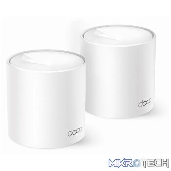 TP-Link Deco X10 (2-Pack) AX1500 Whole Home Mesh Wi-Fi 6 System (Tri-Band)