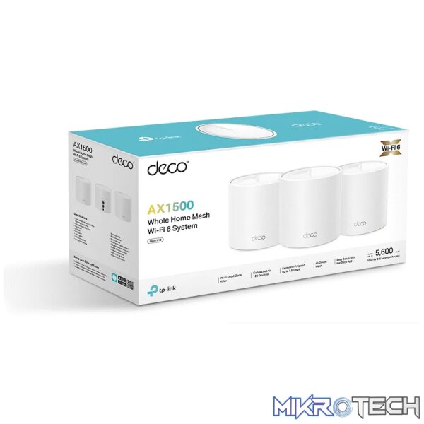 TP-Link Deco X10 (3-Pack) AX1500 Whole-Home Mesh Wi-Fi 6 System (Tri-Band) - Image 9