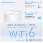 TP-Link Deco X10 4G AX1500 Whole Home Mesh Wi-Fi 6 Gateway - Image 3