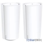 TP-Link Deco XE200 (2-Pack) AXE11000 Whole Home Mesh Wi-Fi 6E System (Tri-Band)