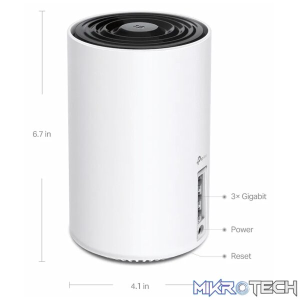 TP-Link Deco XE75 (3-Pack) AXE5400 Mesh Wi-Fi 6E System (Tri-Band) - Image 2