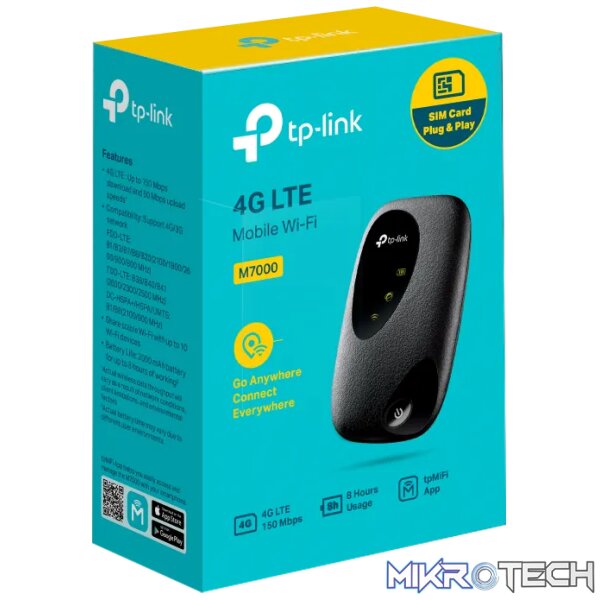 TP-Link M7000 150Mbps 4G LTE Mobile Wi-Fi Router - Image 3