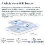 TP-Link Mercusys Halo H80X (3-Pack) AX3000 Wi-Fi 6 Mesh System - Image 7