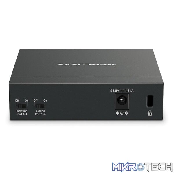 TP-Link Mercusys MS105GP 5-Port Gigabit Desktop Switch with 4-Port PoE+ - Image 3