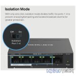 TP-Link Mercusys MS105GP 5-Port Gigabit Desktop Switch with 4-Port PoE+ - Image 8