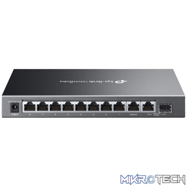 TP-Link Omada 10-Port Gigabit Easy Managed Switch with 8-Port PoE+ TP-Link Omada 10-Port Gigabit Easy Managed Switch with 8-Port PoE+