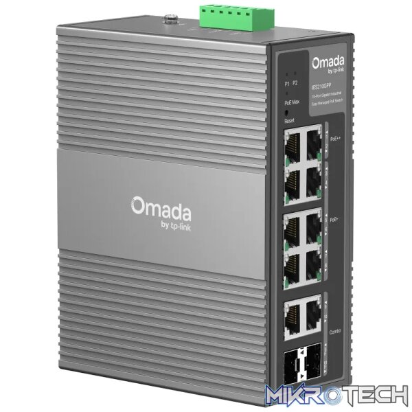 TP-Link Omada 10-Port Gigabit Industrial Easy Managed Switch with 6-Port PoE+ and 2-Port PoE++ - Image 3