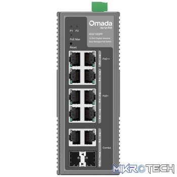 TP-Link Omada 10-Port Gigabit Industrial Easy Managed Switch with 6-Port PoE+ and 2-Port PoE++
