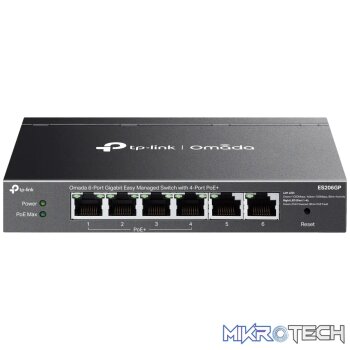 TP-Link Omada 6-Port Gigabit Easy Managed Switch with 4-Port PoE+
