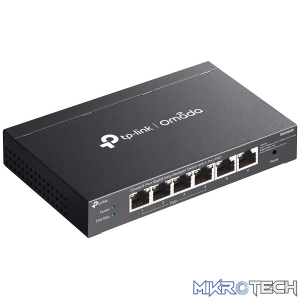 TP-Link Omada 6-Port Gigabit Easy Managed Switch with 4-Port PoE+ - Image 5