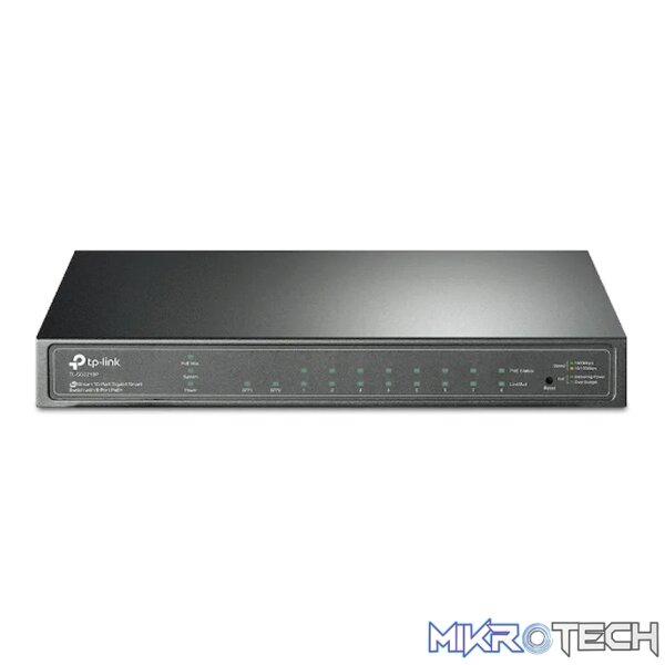 TP-Link SG2210P JetStream 10-Port Gigabit Smart Switch with 8-Port PoE+ TP-Link SG2210P JetStream 10-Port Gigabit Smart Switch with 8-Port PoE+