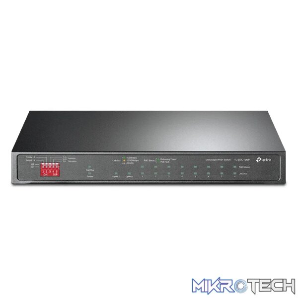 TP-Link TL-SG1210MP 10-Port Gigabit Desktop Switch with 8-Port PoE+ TP-Link TL-SG1210MP 10-Port Gigabit Desktop Switch with 8-Port PoE+